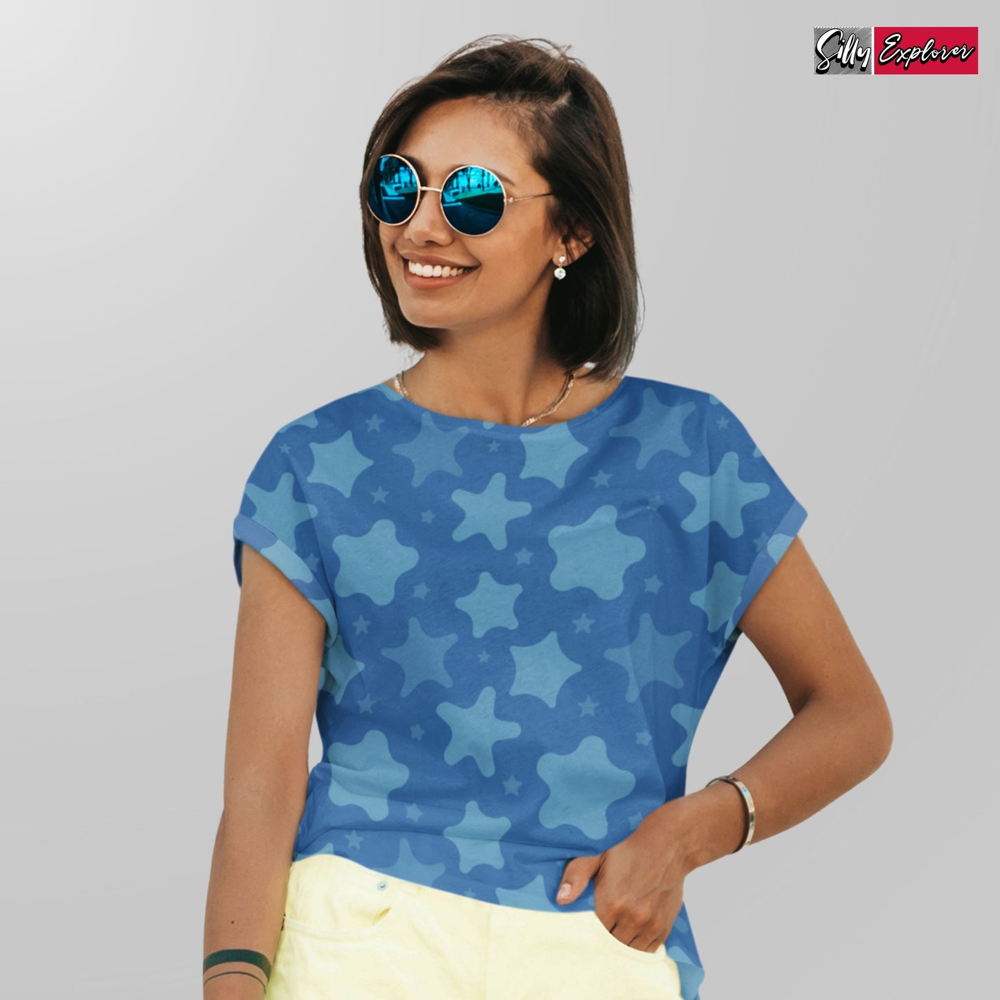 Twinkling Stars Printed T-Shirt