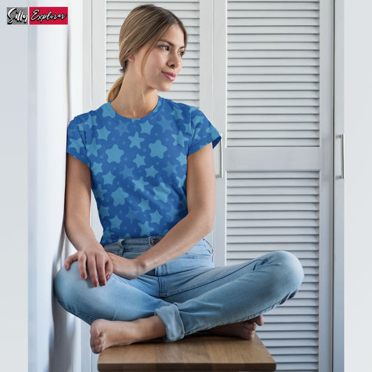 Twinkling Stars Printed T-Shirt