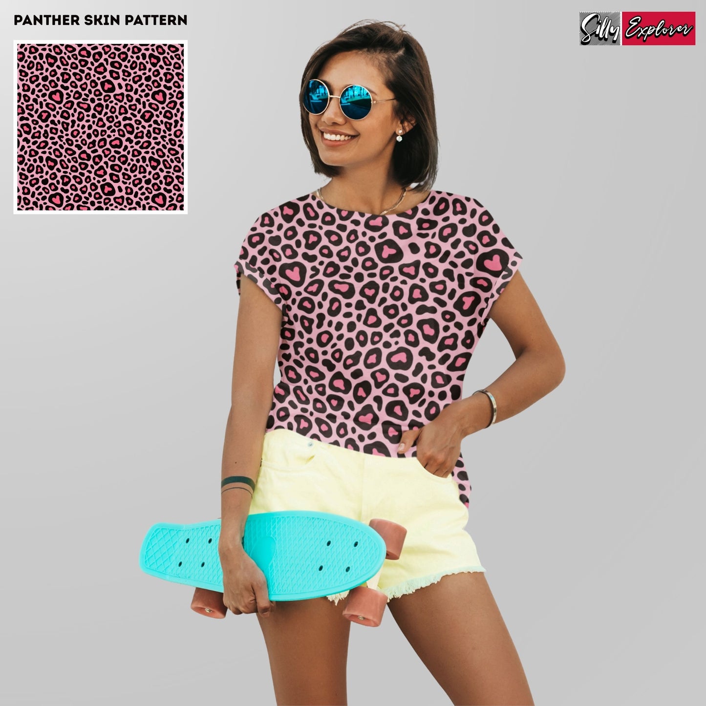 Pink Panther Printed T-Shirt