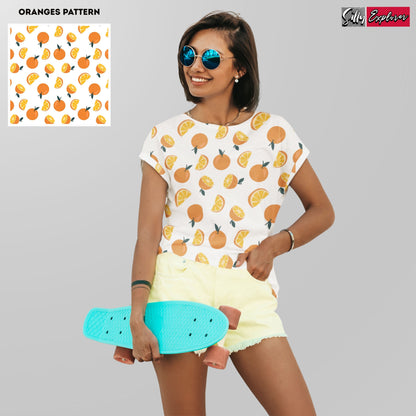 Orange Glow Printed T-Shirt