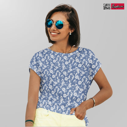Dreamy Flowers Printed T-Shirt