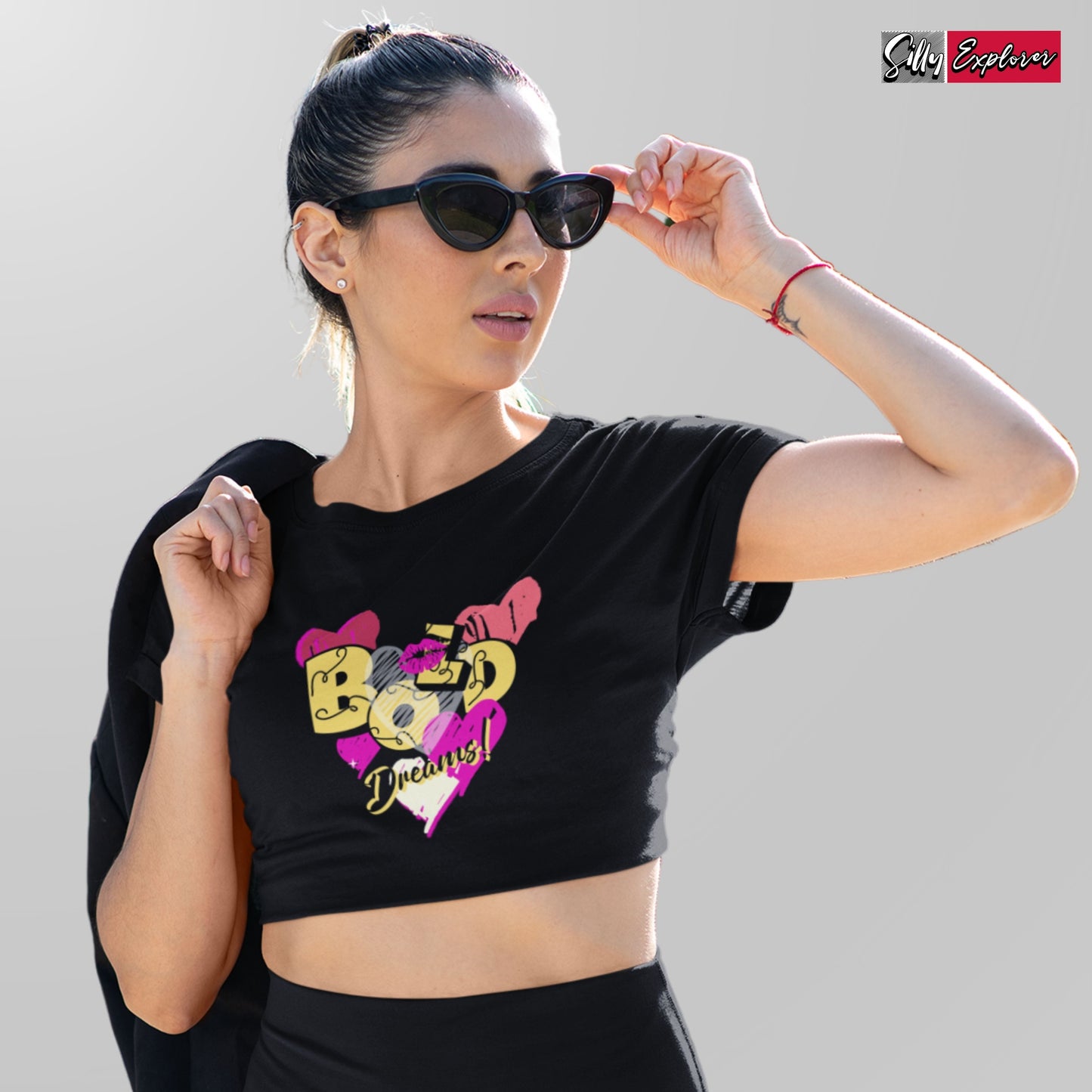 SillyExplorer_Crop_Top__Black_Bold_Dreams