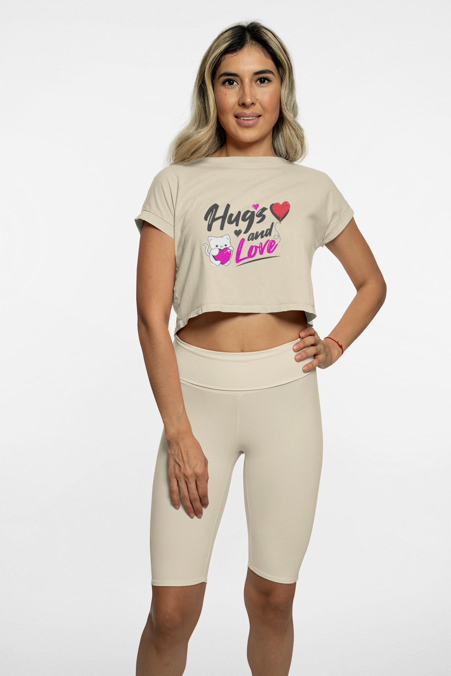 SillyExplorer_Crop_Top__Beige_Hugs_&_Love