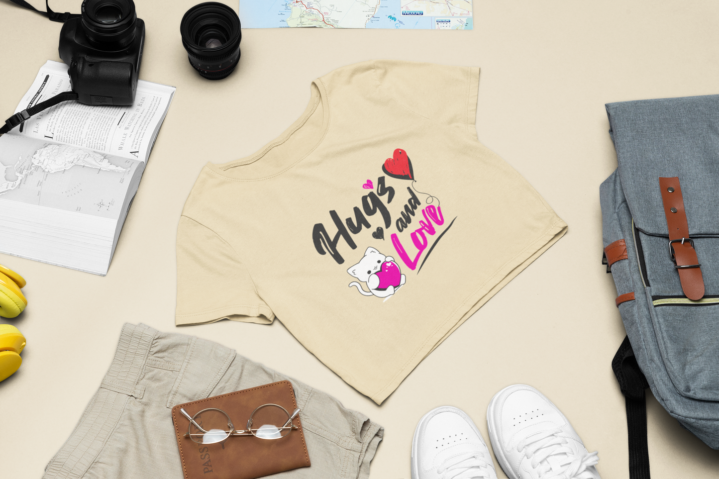 SillyExplorer_Crop_Top__Beige_Hugs_&_Love