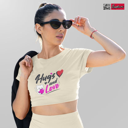 SillyExplorer_Crop_Top__Beige_Hugs_&_Love