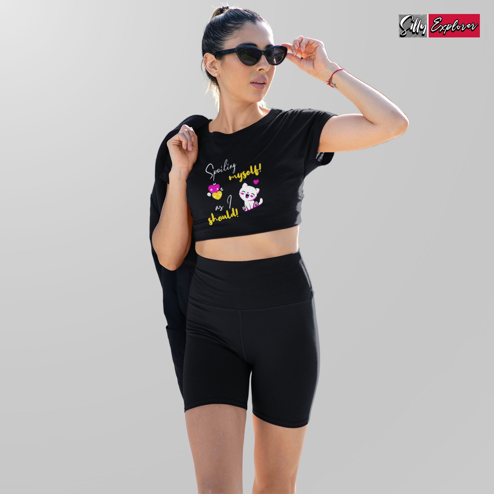 SillyExplorer_Crop_Top__Black_Spoiling_Myself