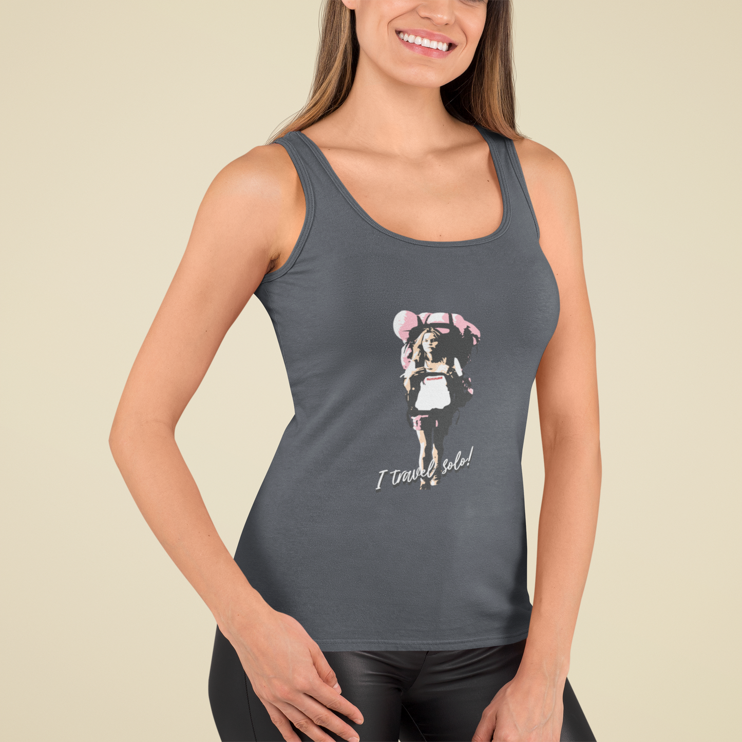 SillyExplorer_Women_Tank_Top__Charcoal_Solo_Backpacker
