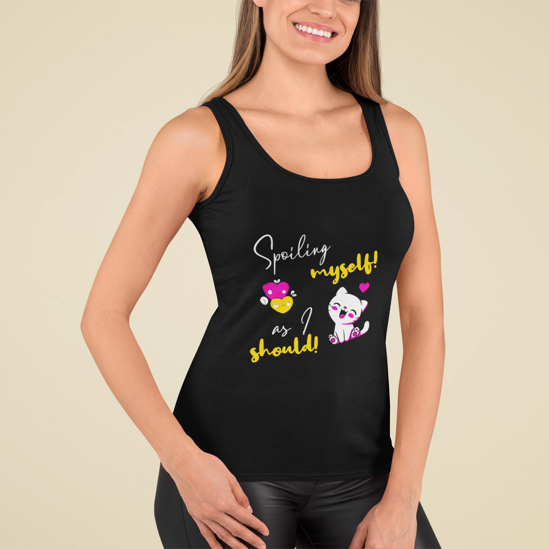 SillyExplorer_Women_Tank_Top__Black_Spoiling_Myself