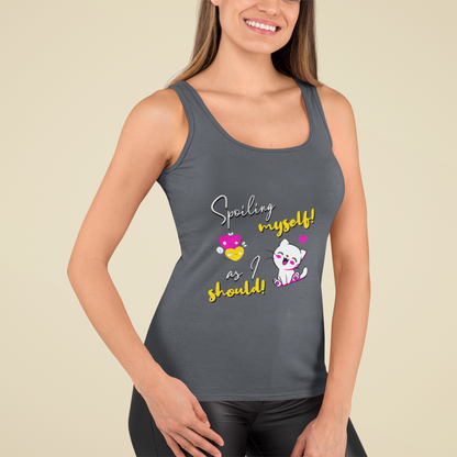 SillyExplorer_Women_Tank_Top__Charcoal_Spoiling_Myself