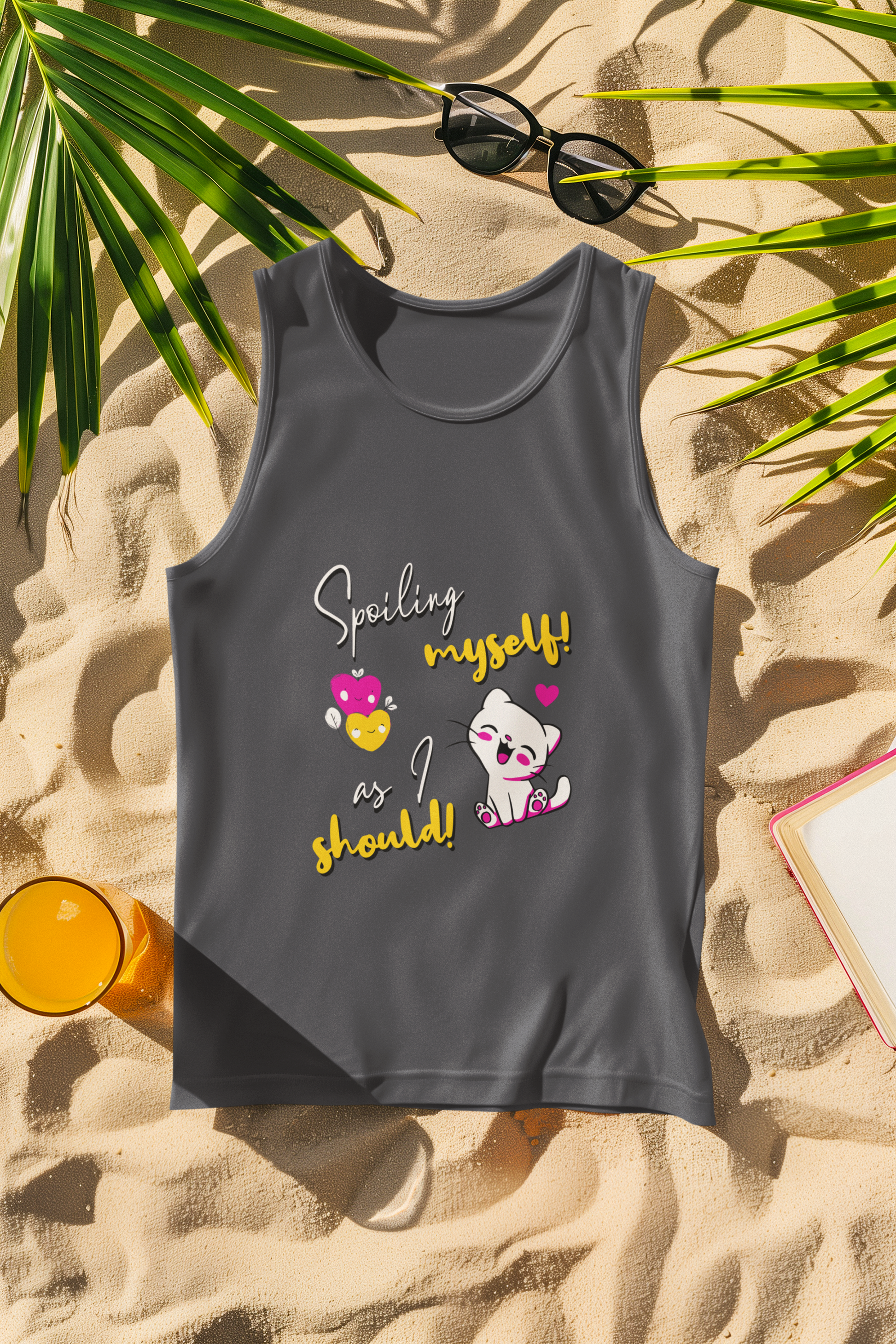 SillyExplorer_Women_Tank_Top__Charcoal_Spoiling_Myself