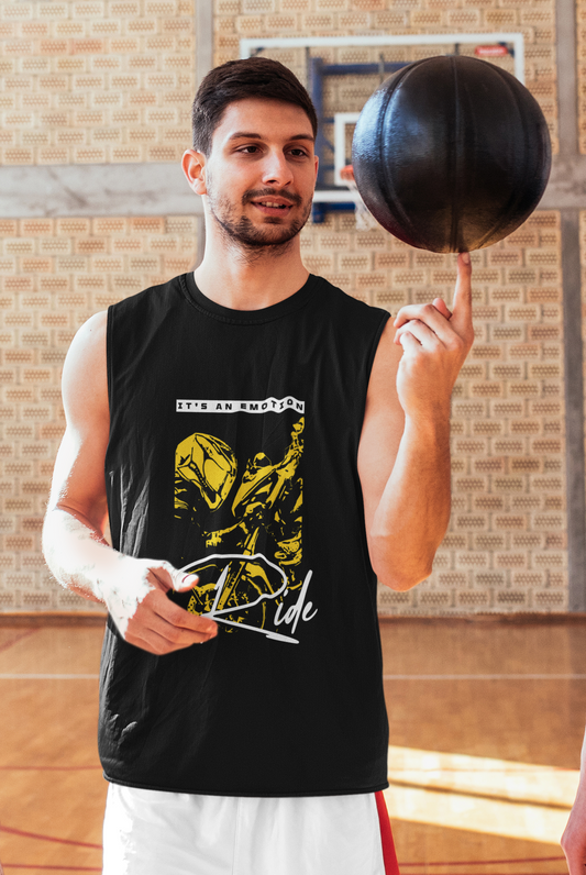 SillyExplorer_Men_Sleeveless_T-Shirt__Black_Ride_Emotions