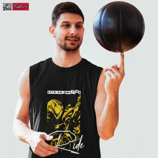 SillyExplorer_Men_Sleeveless_T-Shirt__Black_Ride_Emotions