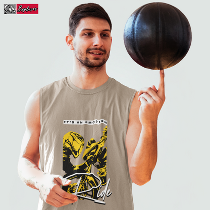 SillyExplorer_Men_Sleeveless_T-Shirt__Grey_Ride_Emotions