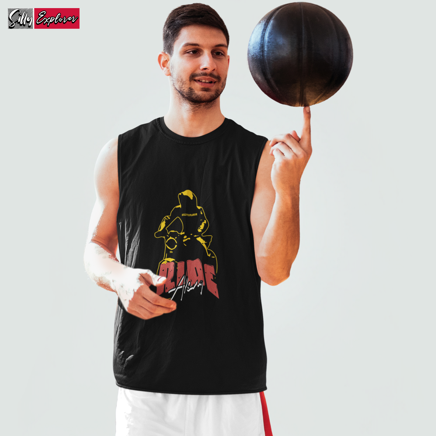 SillyExplorer_Men_Sleeveless_T-Shirt__Black_Ride_Along