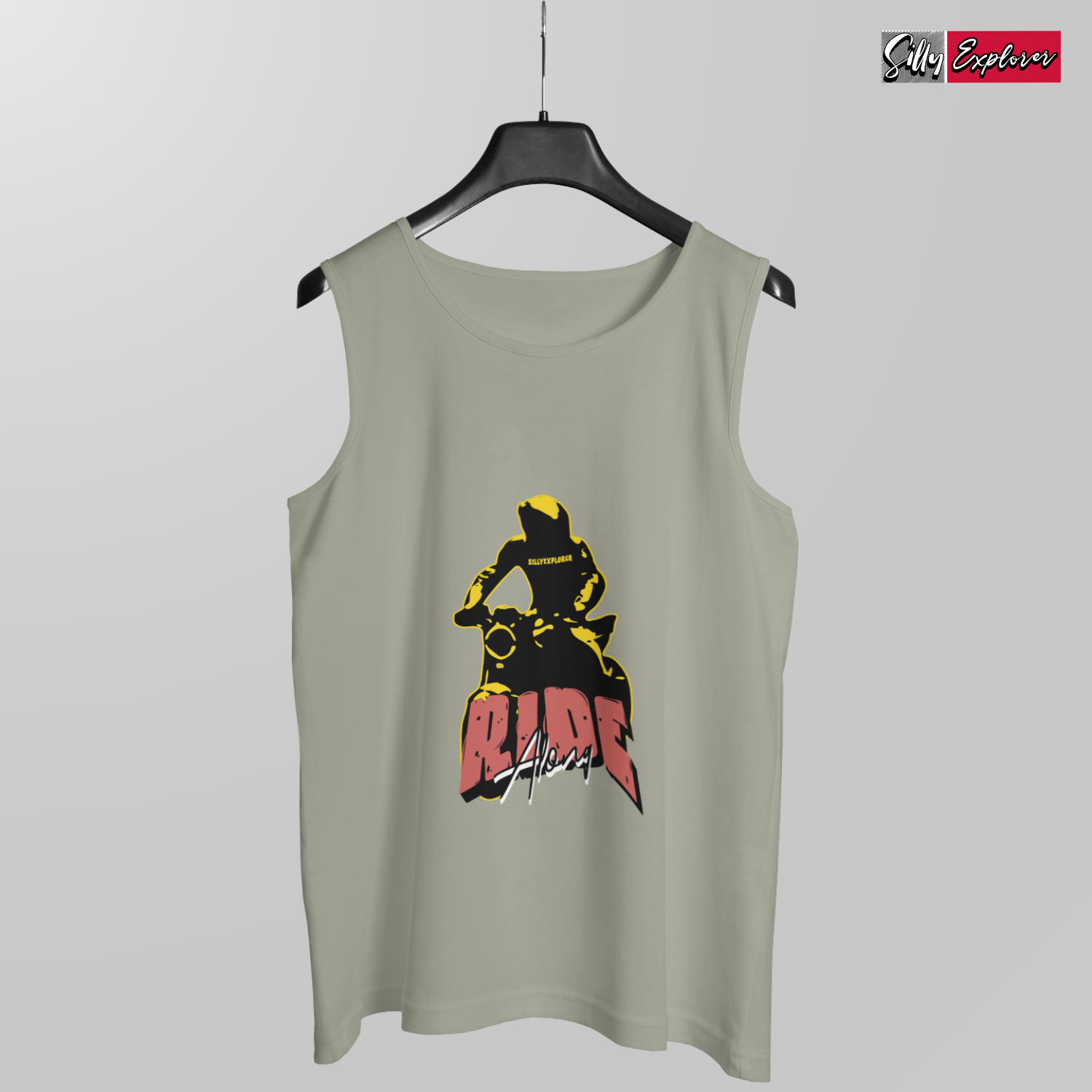 SillyExplorer_Men_Sleeveless_T-Shirt__Charcoal_Ride_Along