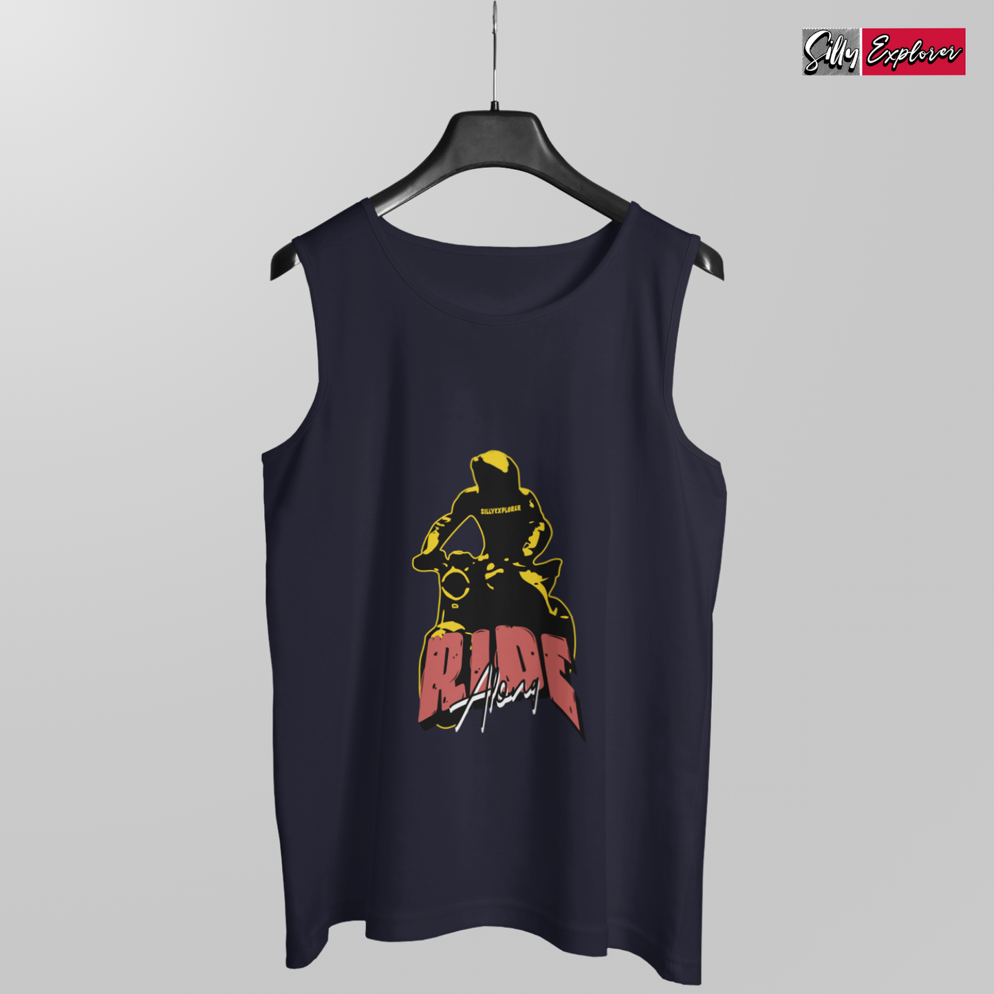 SillyExplorer_Men_Sleeveless_T-Shirt__Navy_Ride_Along