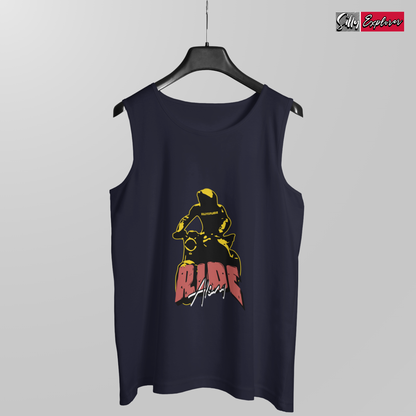 SillyExplorer_Men_Sleeveless_T-Shirt__Navy_Ride_Along