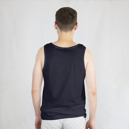 SillyExplorer_Men_Sleeveless_T-Shirt__Navy_Blue_Born_Rider