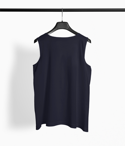 SillyExplorer_Men_Sleeveless_T-Shirt__Navy_Blue_Born_Rider