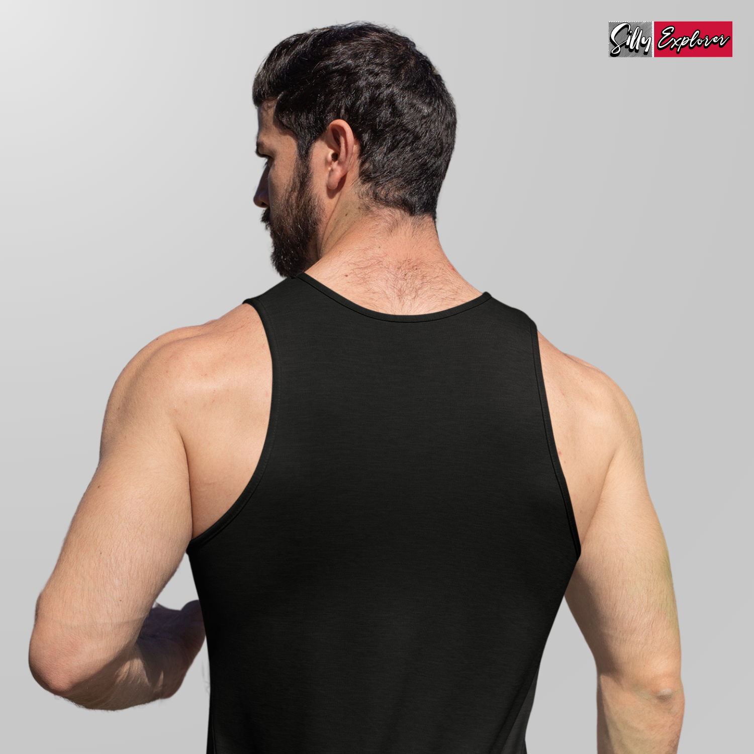 SillyExplorer_Men_Sleeveless_T-Shirt__Black_Samurai_Discipline