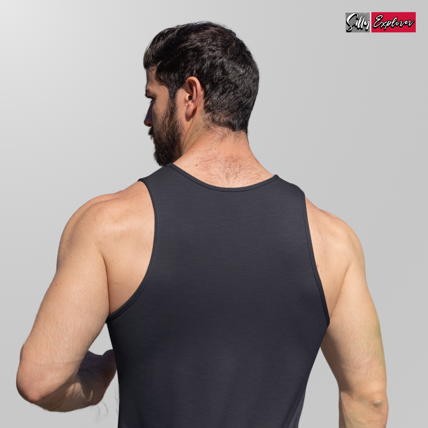 SillyExplorer_Men_Sleeveless_T-Shirt__Navy_Samurai_Discipline