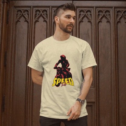 SillyExplorer_Classic_Crewneck_T-Shirt__Beige_Speed_Thrills