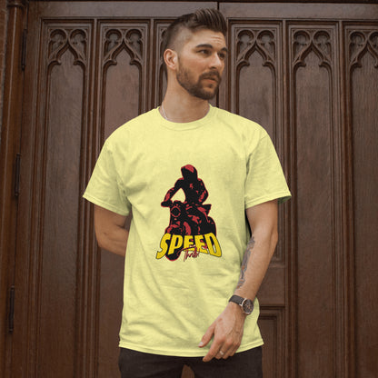 SillyExplorer_Classic_Crewneck_T-Shirt__Yellow_Speed_Thrills