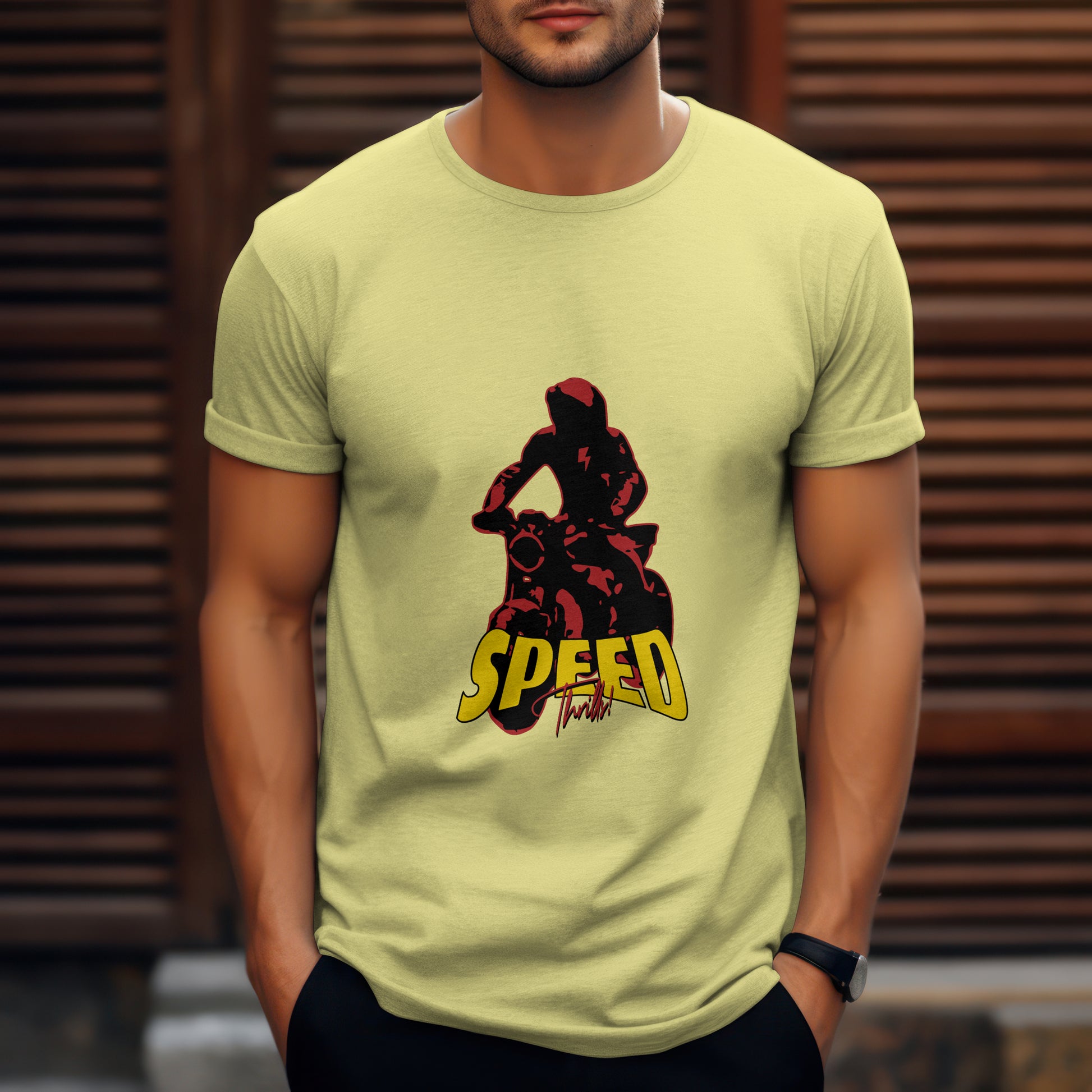 SillyExplorer_Classic_Crewneck_T-Shirt__Yellow_Speed_Thrills