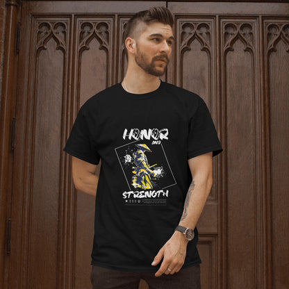 SillyExplorer_Classic_Crewneck_T-Shirt__Black_Samurai_Honor