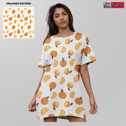 Orange Glow Night Dress
