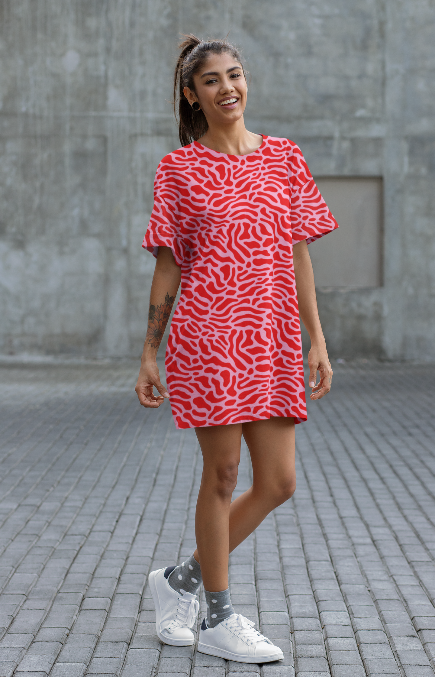 Serene Waves Night Dress